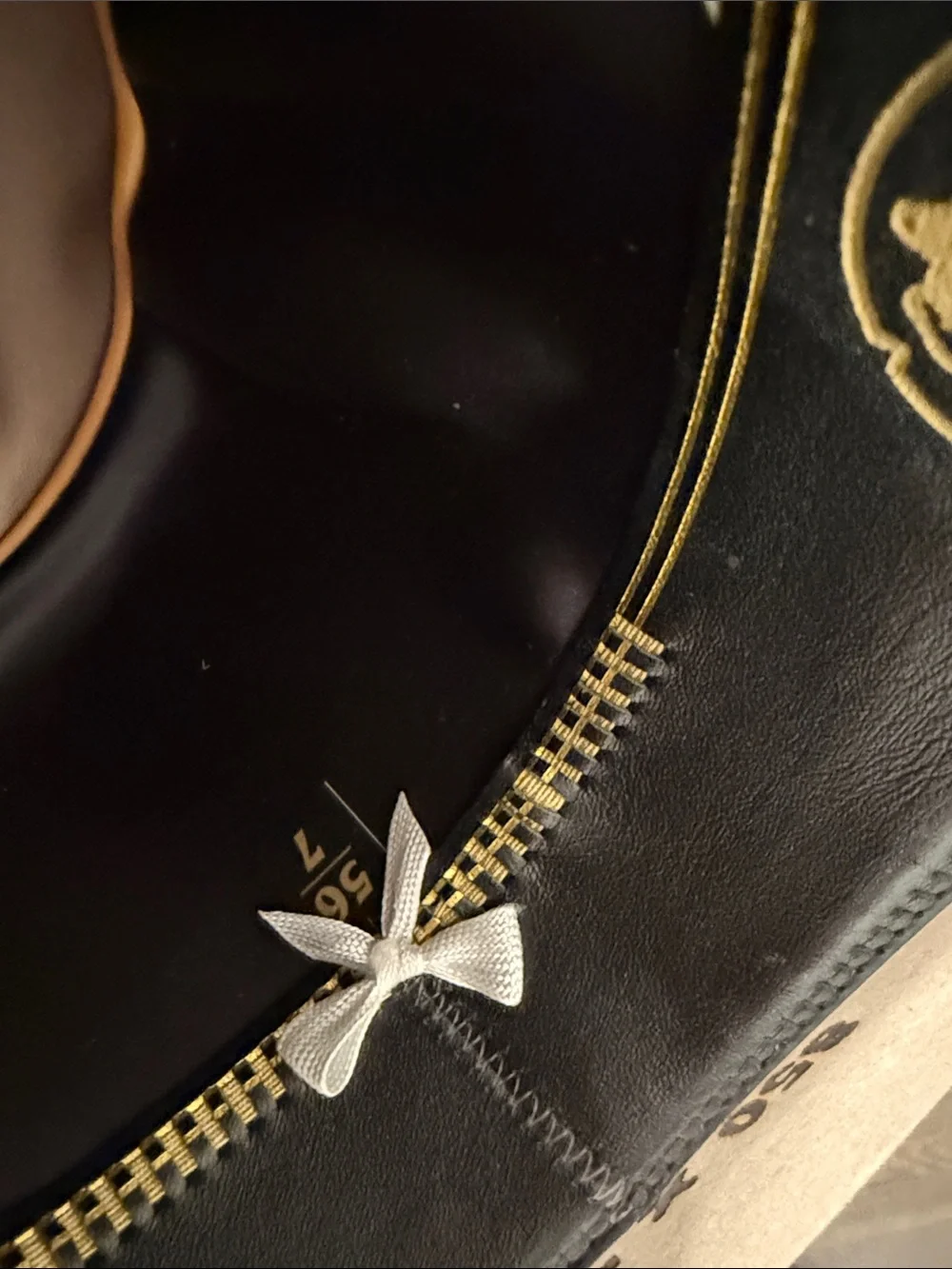 Taupe rabbit  cowboy Hat with Feather and Ribbon Trim